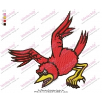 Bird Swooping Embroidery Design